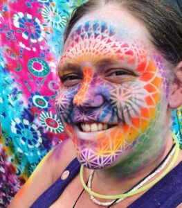 Vibrant Painted Face